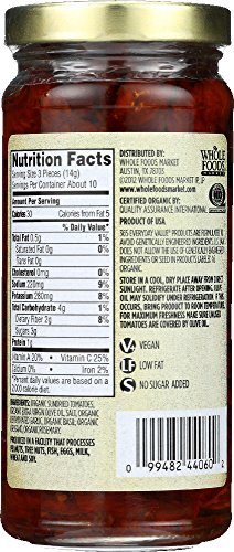 365 Everyday Value, Organic Sundried Tomatoes in Extra Virgin Olive Oil, 8.5 oz - Thumbnail 2