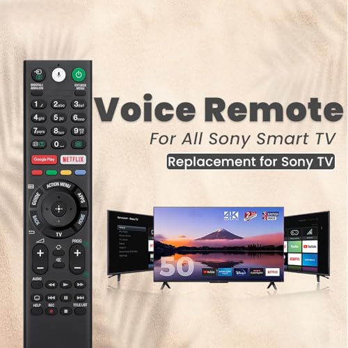 Image of Original Voice Replacement Remote Compatible for Sony-TVs and Bravia-TV - Compatible with All Sony 4K UHD LED LCD HD Smart TV
