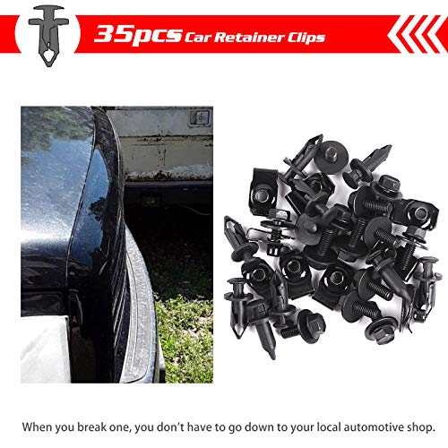 Otuayauto 35Pcs Engine Splash Shield Bolts - 10Mm Bumper Bolts, Metal Fender Clips, Replacement For Infiniti G35 G37 Fx35 Fx45 Ex35 Nissan 370Z 350Z #TOP7