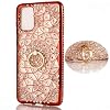 Galaxy Note 20 Case, Compatible Ring, Clear, 2020 New Models, Ultra-thin, Ultra Lightweight, Note20 Case, Transparent Flower, Glitter, Note20 Cover, Ring, Galaxy Note 20 Cover Case, Stand