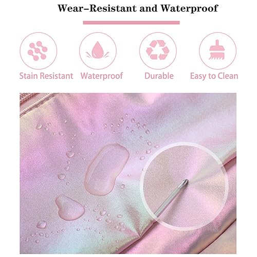 Large Travel Duffle Bag - Dry/Wet Separation Tote - Lightweight Waterproof Gym Yoga & Weekend Overnight Bag (Pink)3