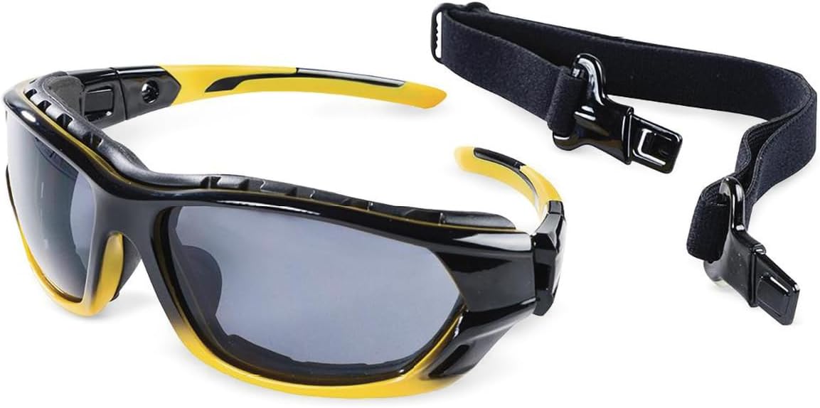 Sellstrom S70001 XPS530 Sealed Safety Glasses/Protective Eyewear - Smoke Lens, Anti-Fog Coating, Co-Molded Temples (Qty 1)