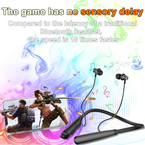 Image of Kinobo Neckband Bluetooth Headphones, 6.0 Bluetooth 100 Hours Playtime,IPX7 Sports Waterproof Earbuds with Microphone Noise Cancelling with HiFi Speakers Multiple Switchable Sound Modes