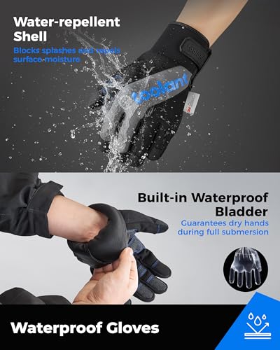 Image of toolant Winter Work Gloves for Men, Insulated Waterproof Work Gloves with Reinforced Palm for Cold Weather Protection