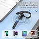 Bluetooth Headset Wireless Freisprech Telefon, 5.3 Bluetooth Headset Handy mit 60H Spielzeit, ENC Dual Mic Geräuschunterdrückung Ohrhörer, Earbuds mit Ladecase für Business/Büro/Autofahren, Schwarz
