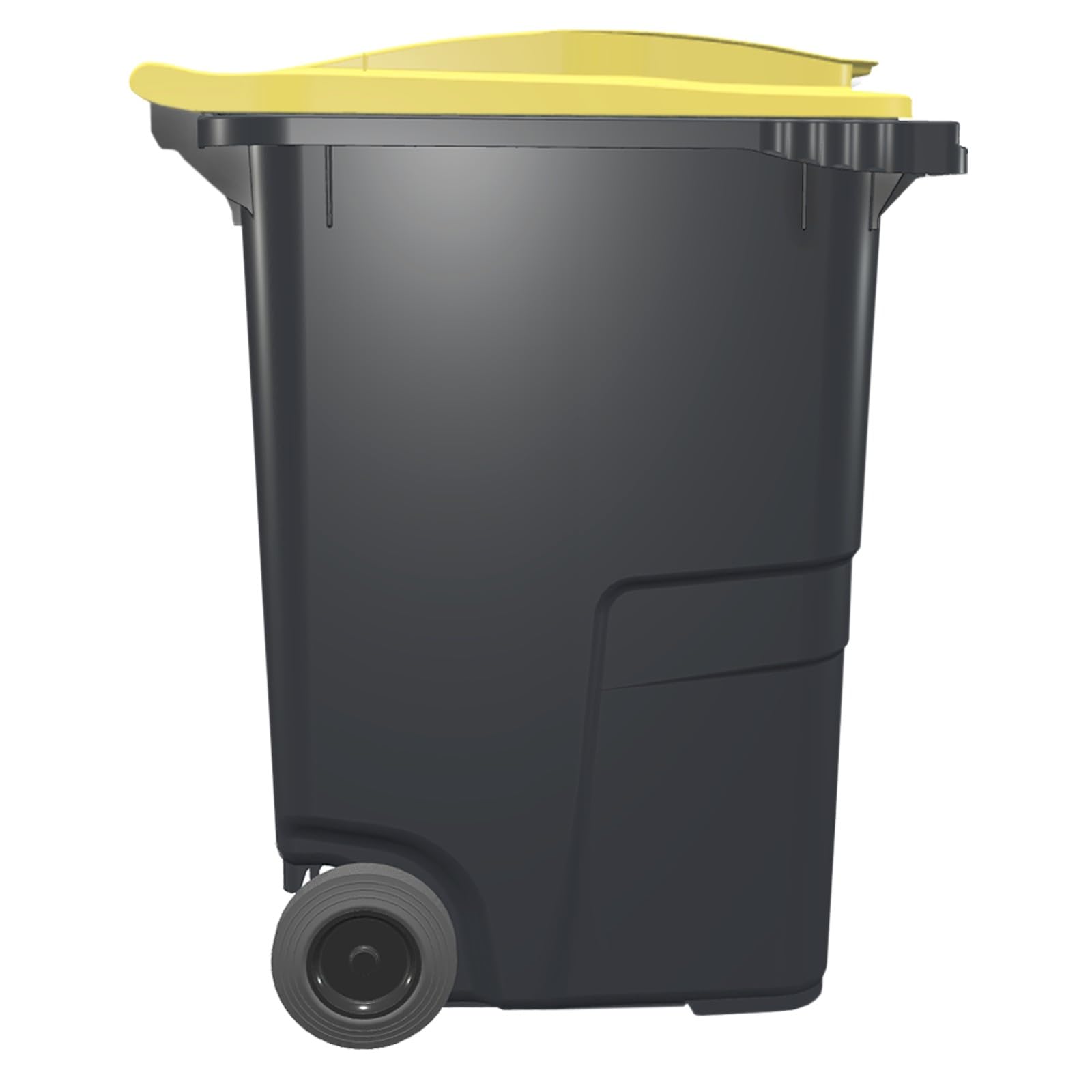 plasteo Sulo CITYBAC CLASSIC Mülltonne 360L Grau mit gelben Deckel