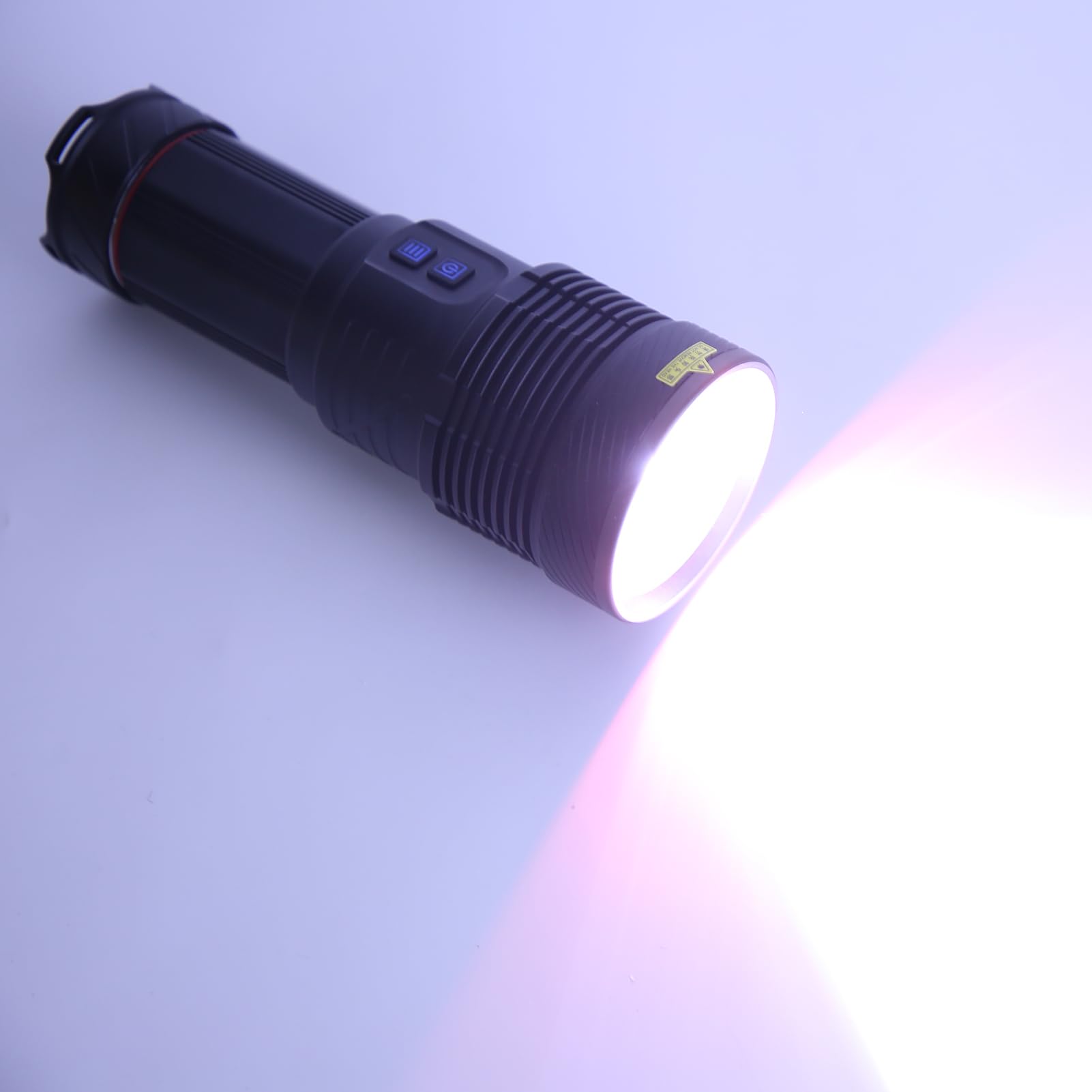 Potente Linterna LED, Linterna Compacta Recargable para Exteriores, Camping, Emergencia, Aleación de Aluminio de