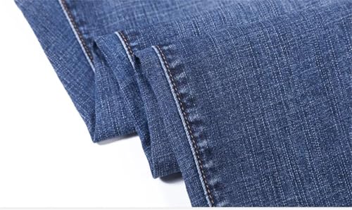 Men's Straight Jeans Korean Style Loose Retro Stretch Denim Trousers Blue Gray Pants2