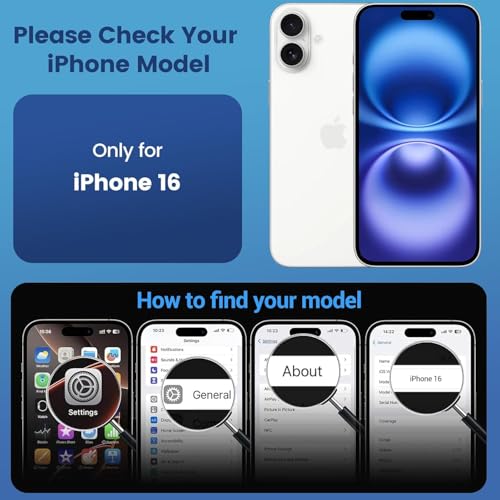 Image of mobistyle Polycarbonate Clear Case for iPhone 16, Yellowing-Resistant Shockproof Camera Protection Phone Cover, Anti-Scratch Clear Back Cover Case for iPhone 16 (Transparent)