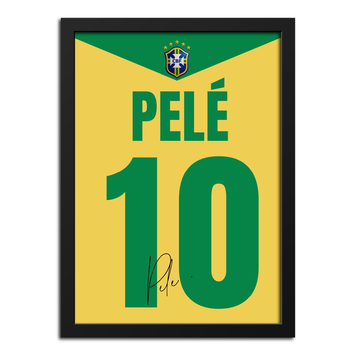 inspire TA Pele Brazil Jersey World Cup 2026 Poster Framed Laminated Poster Wall Hanging Wooden Photo Frames 12 X 9 Inches-image-24