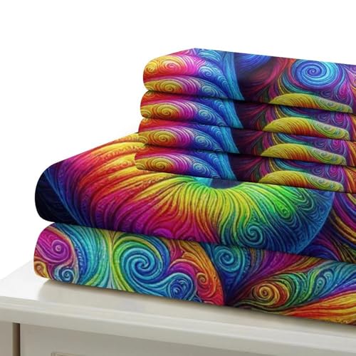 Ensemble de lit éléphant 3D en microfibre de qualité supérieure 220x240cm - 5