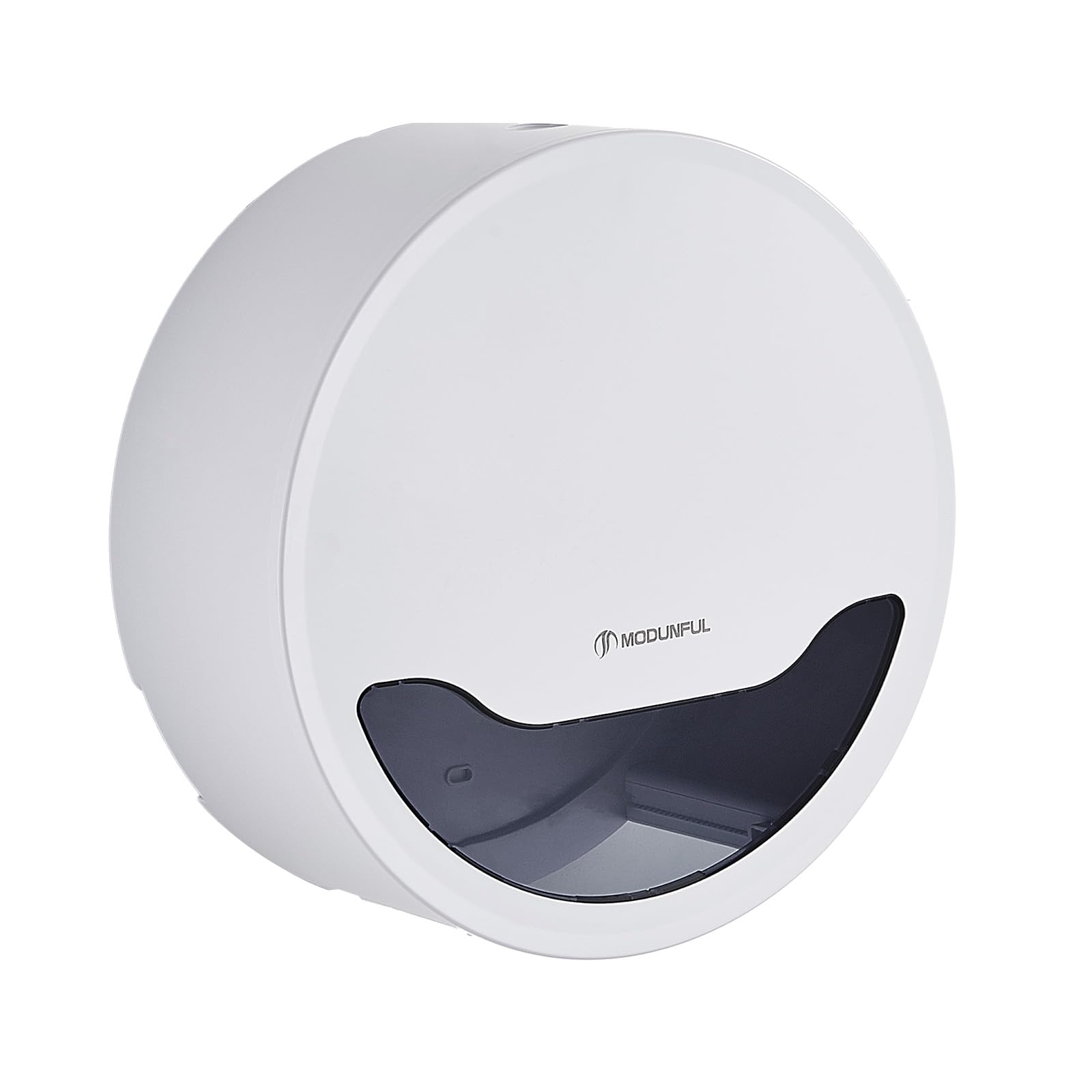 Modunful Dispensador de papel higiénico, soporte para rollo de papel higiénico tamaño mini jumbo montado en la pared, dispensadores de papel higiénico comerciales, soporte jumbo para inodoro, oficina