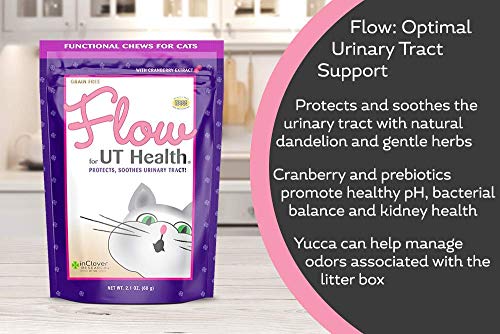 In Clover Spry Daily Respiratory And Ocular Support Soft Chews For Cats (2.1 Oz) & Flow Soft Chews For Cats, Daily Support For Ut Health (2.1 Oz) #TOP6