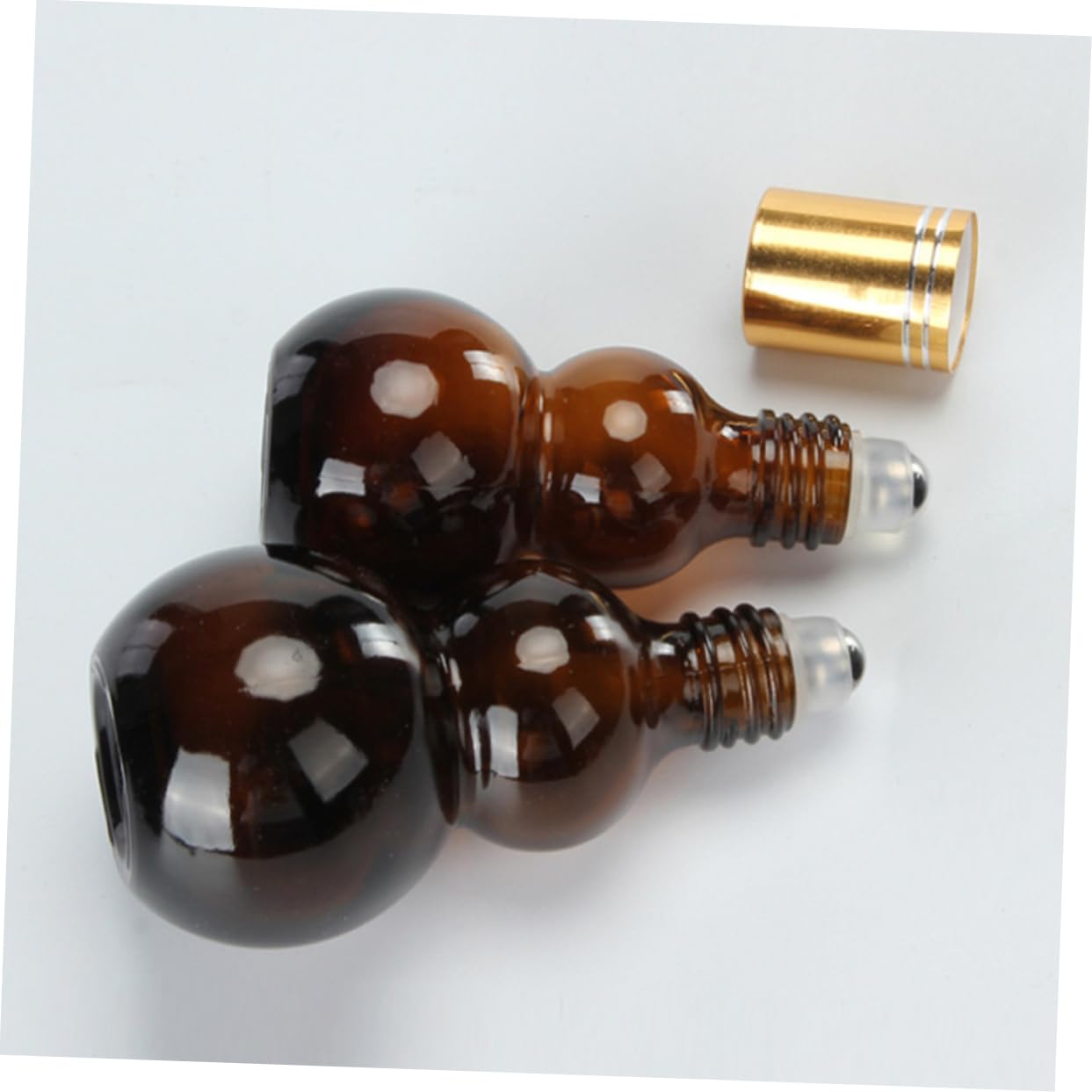 FRCOLOR Lot De 5 Flacons À Huile De Presse 30 Ml Flacons À Bille Vides Rechargeables Pour Voyage 5 Pièces X 5