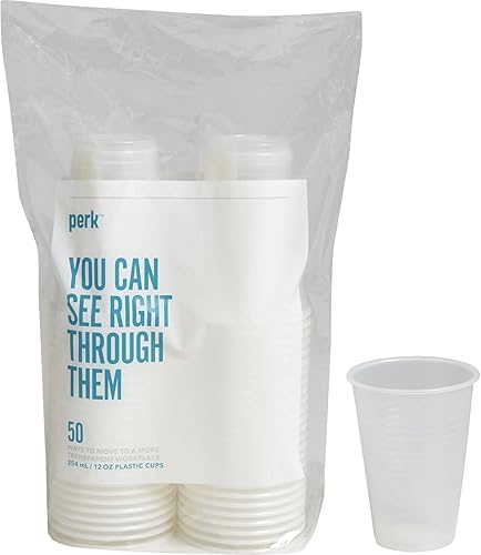 Staples Perk - Vaso de plástico para frío, 12 onzas, transparente, 150/cartón (PK56333VS)