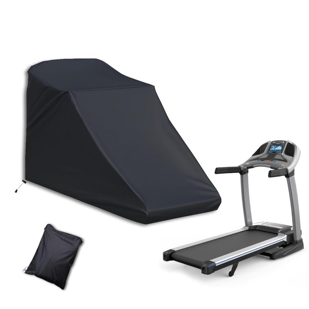 KHOBBREZ Waterproof Treadmill Cover | Heavy Duty Dustproof Cover for Treadmill | Indoor & Outdoor Protection | Fits Treadmills up to 60" L x 30" W x 50" H | Durable Fitness Equipment Cover
