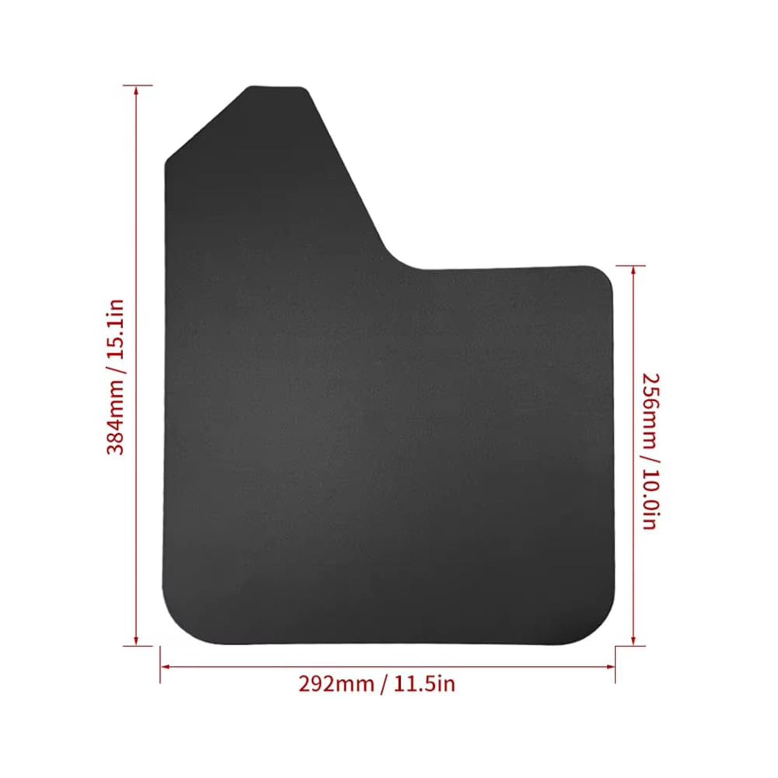 Paraschizzi Universali IUSOT - Gomma, 330x200mm, Per Auto, Furgoni, Camper, Set Di 2 Pezzi