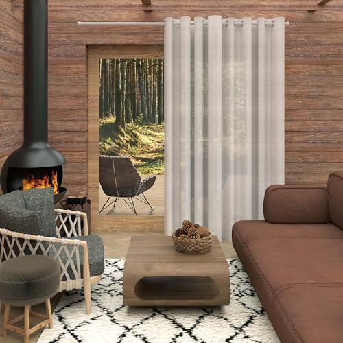 Visillo para ventanal de salon que ilumina tu casa con luz suave y natural 2