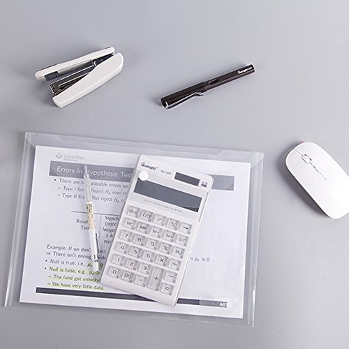 Eoout 30Pcs Plastic Envelopes, Clear Reusable Poly Envelope Waterproof File Folder With Snap Button, Us Letter, A4 Size, For School Office Supplies #TOP5