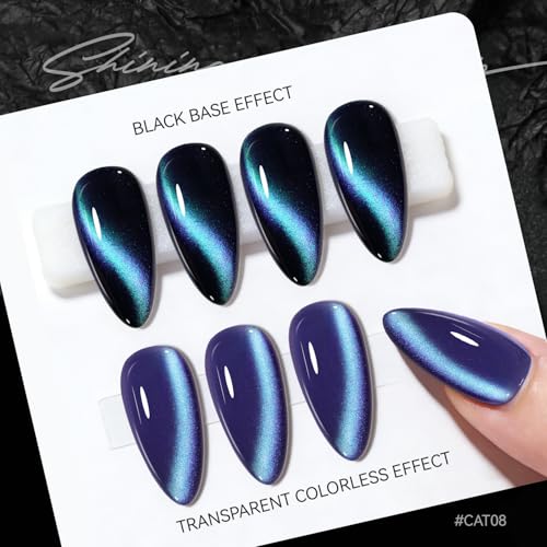Esmalte gel Cat Eye JODSONE 16.5ml Azul Púrpura Holográfico miniatura 3