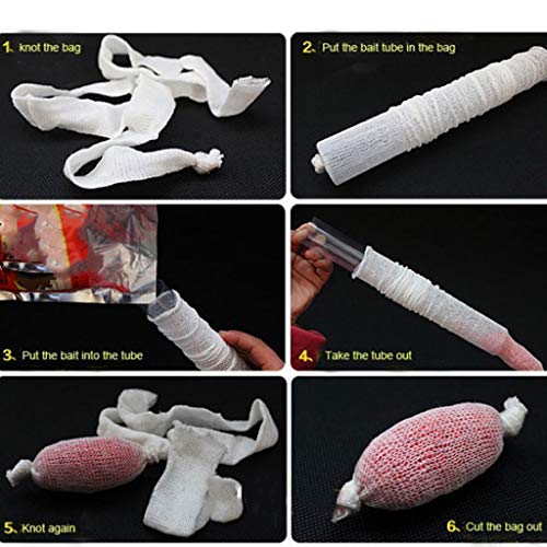 LEIPUPA 6x 5M 37 Mm PVA de Isca de Pesca Solúvel em água Rede de Recarga de Malha de Estoque