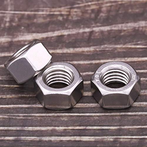 Eastlo AN100106-50 8# 32 Stainless Steel Finished Hex Nut, 304 Stainless Steel 18-8 Hexagon Nut thumb #1
