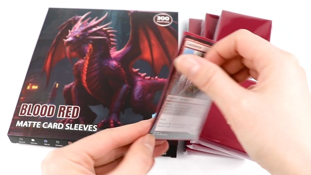 Amazon.com: Blood Red MTG Card Sleeves 300CT, Matte Textured Back Card  Sleeve Deck Card Protectors, Standard Size Card Sleeves for MTG, Baseball  Card, Sports Cards, Game Card : Toys & Games