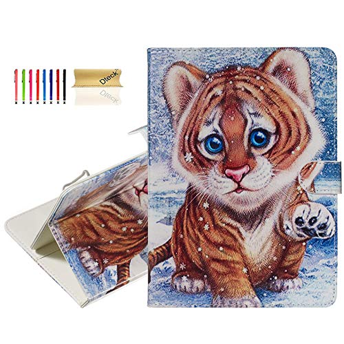 Dteck 7.5-8.5 Inch Universal Tablet Case - Slim Lightweight Pretty Cute Folio Wallet
