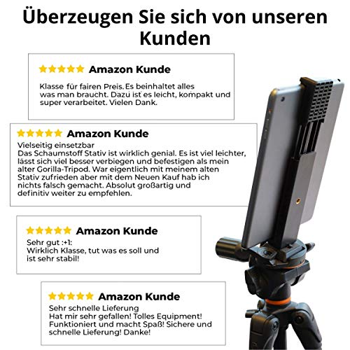 INVID 112-175mm Halter f. Tablet und Handy mit Stativ-Gewinde Ständer Tisch Handy Halter Handyhalterung Tisch Aufsteller… – Bild 6