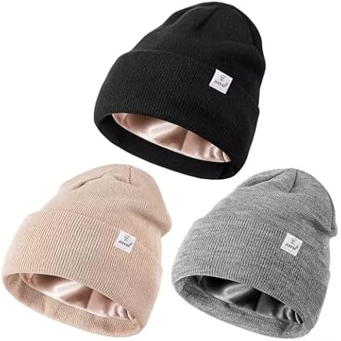ZUPPAD Satin Lined Beanie Hats Cover