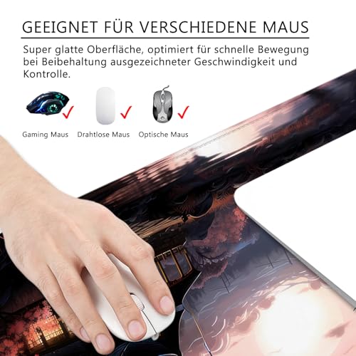 Grand tapis de souris gaming PC et accessoires de bureau