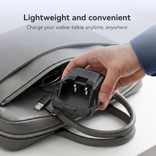 Retevis RT27 Ladegerät für Funkgerät, Originale Ersatz-Ladestation mit USB-Anschluss, Kompakt und Robust, Kompatibel mit RT27, für Lager und Gewerbe, Schwarz (1 Stück)