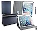 Produktbild Emartbuy® Hannspree HannsPad 116 Poseidon Tablet PC Universal (11-12.5 Zoll) Dark Blau PU Leder Multi Angle Exekutiv Folio Mappen Kasten Abdeckung Grau Innenraum mit Kartensteckplätze + Eingabestift