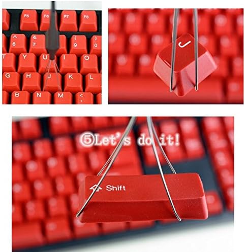 AKWOX Keycap Puller Tool + 135pcs Rubber O-Ring Sound Dampeners for Mechnial Keyboard Cherry MX Key Switch