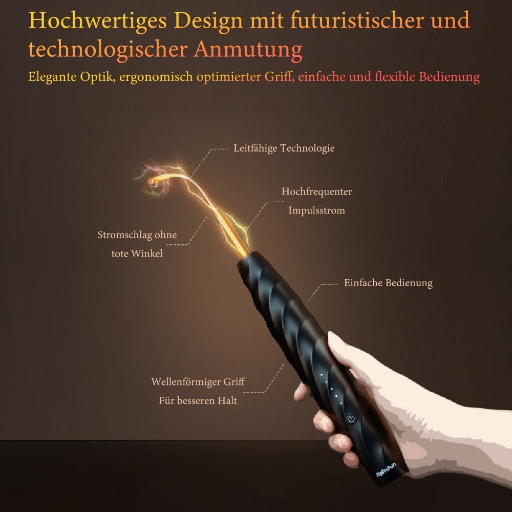 SM Elektro Shock Massagestab Nippel, klitoris,Anal, Penis, G-Punkt Stimulation 5-Frequenz-Elektroschock Foltergerät 4 austauschbare Köpfe BDSM Masturbation Erotik Sex Spielzeug Für Männer Frau Paare