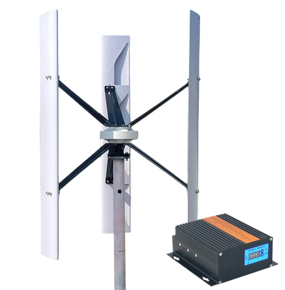 1000W Windkraftanlage Windgenerator Windkraft LCD MPPT Laderegler