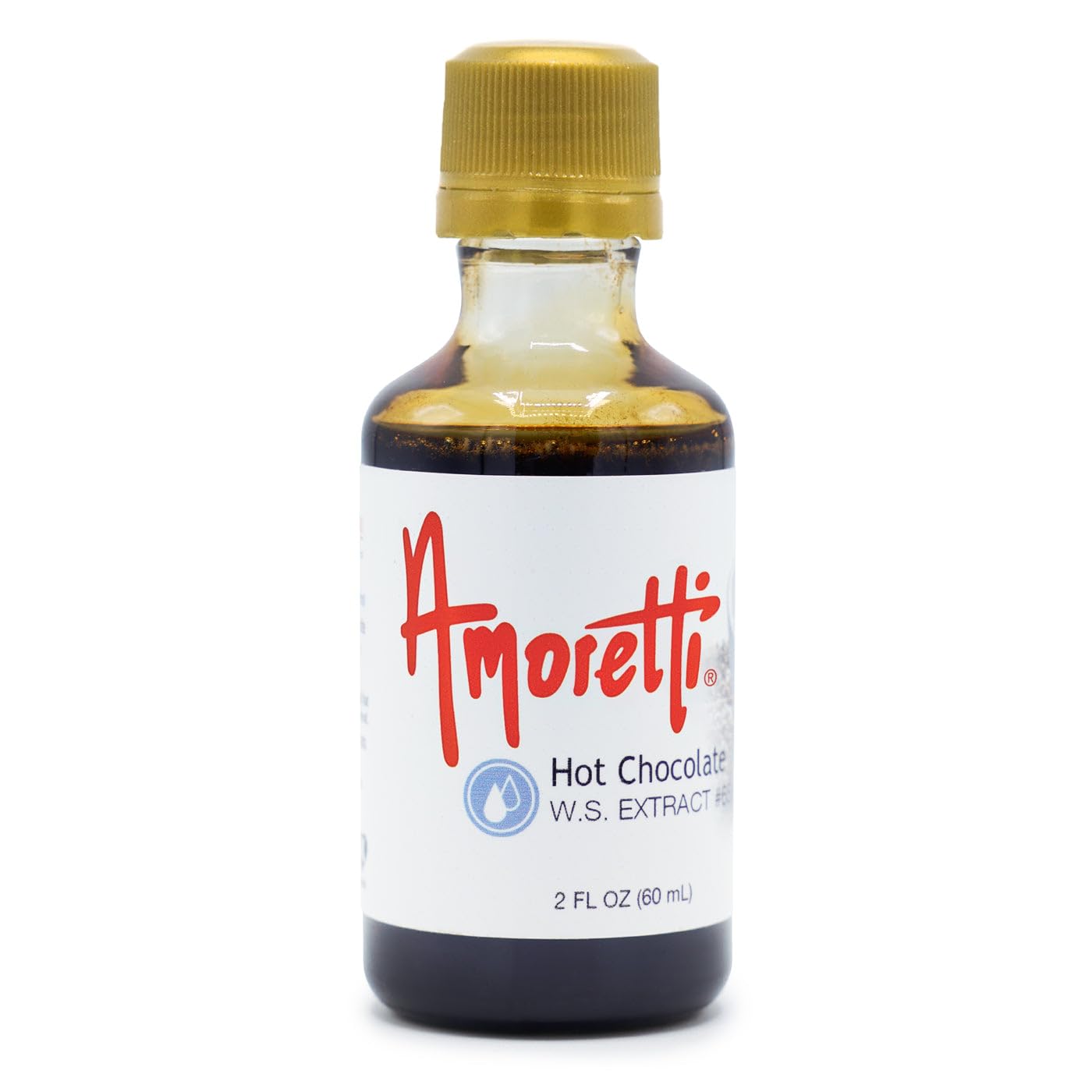 Amoretti - Hot Chocolate Extract Water Soluble 2 oz - Highly Concentrated & Perfect For Pastry, Savory, Brewing, and more, Preservative Free, Vegan, Kosher Pareve, Keto Friendly