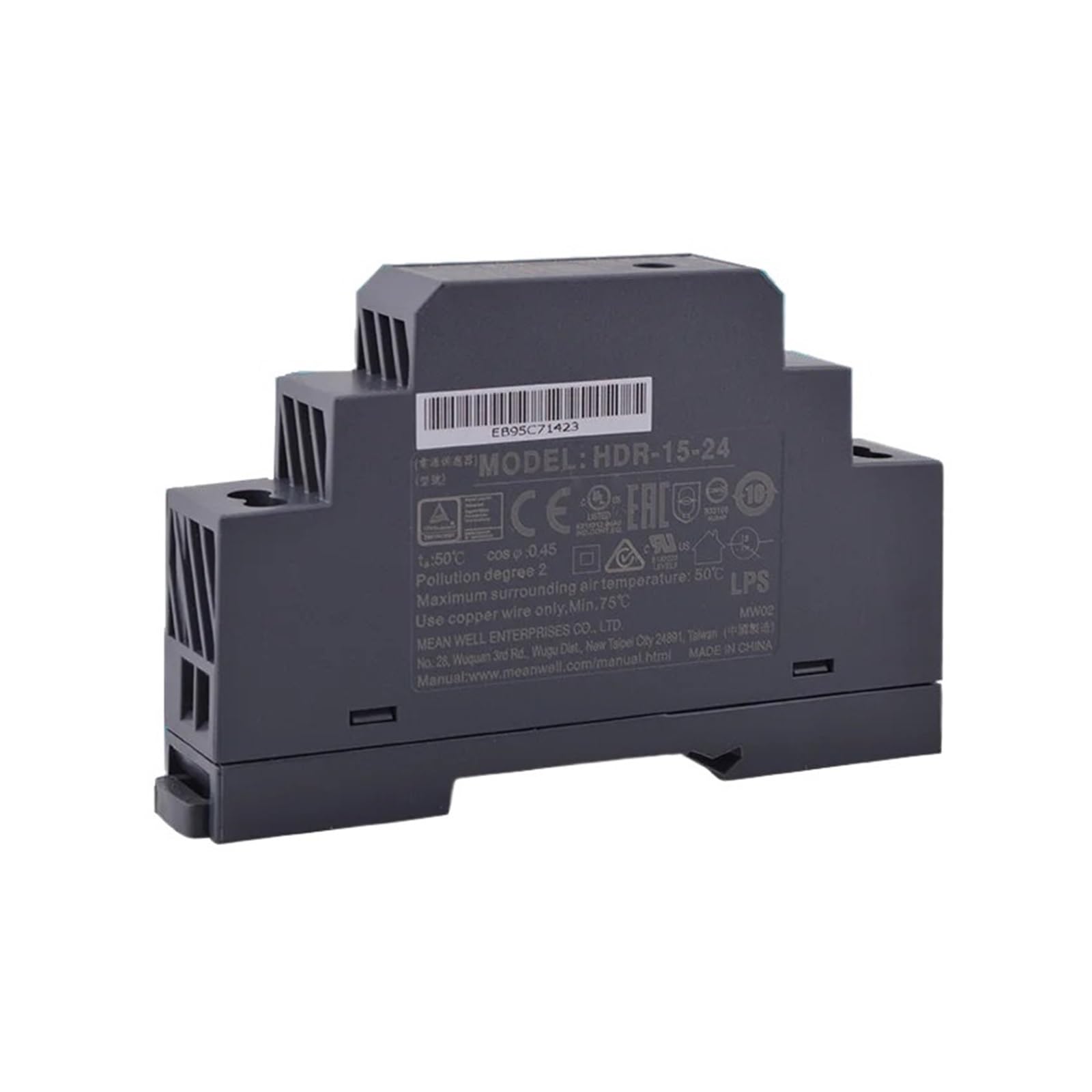 LEOTNNDQ 15W Power Supply HDR-15 5V 12V 15V 24V 48V(HDR-15-48)
