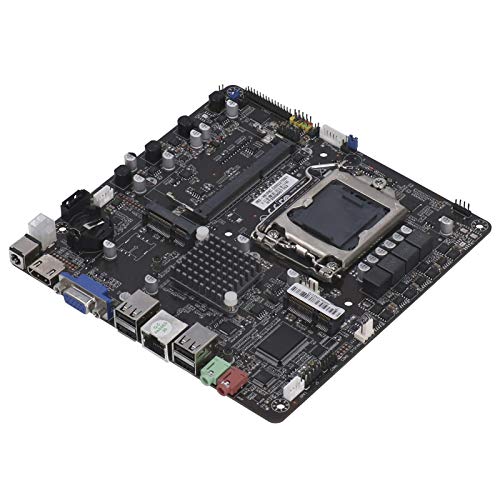 Dpofirs Mini Placa Base de Control Industrial para Computadoras para In-Tel H61, DDR3 SO-DIMM Mini PCI Express Placa Madre para Procesador de CPU para In-Tel LGA1155, Interfaz HDMI VGA RJ-45 USB2.0