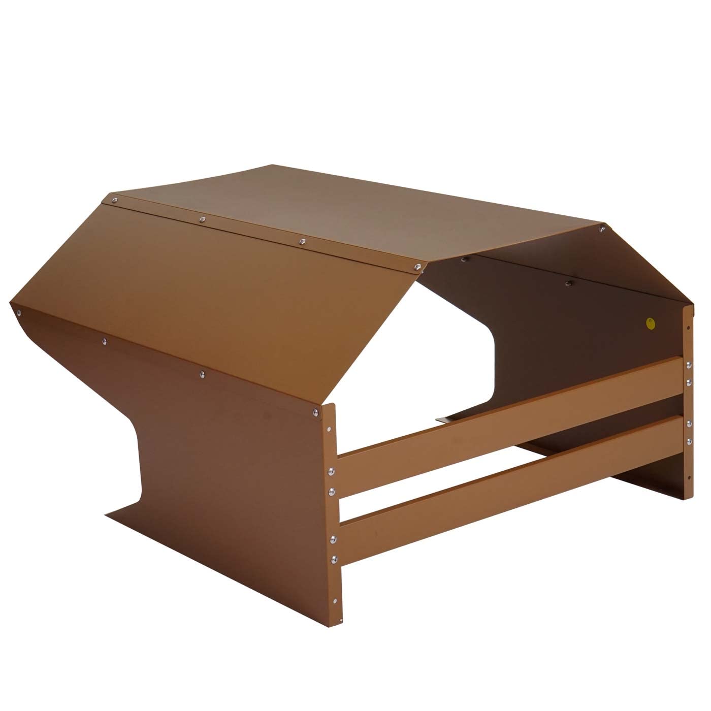Garage riparo per robot tosaerba 41x60x70cm HWC-L43 acciaio zincato - marrone