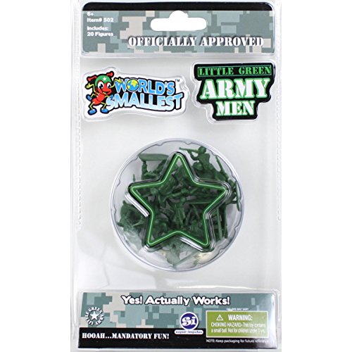 Little Green Army Men- 20 Pocket Sized Soldiers with 10 Different Poses