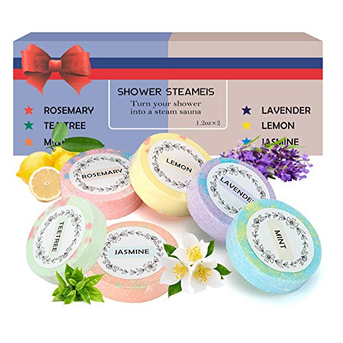 Shower Steamers, Body Restore Shower Steamer Aromatherapy with Essential Oil Bath Bombs for Stress Relief Relaxation Home Spa Gifts for Woman and Man