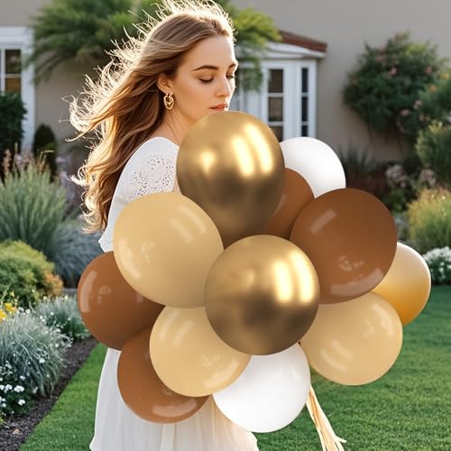 Image of Brown Balloons 12 inch,70pcs Brown Latex Party Balloons