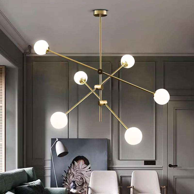 Éclairage suspendu moderne et lustre tricolore pour salon et cuisine