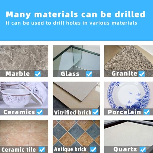 Broca diamante 28mm para azulejo mármol vidrio cerámica miniatura 7