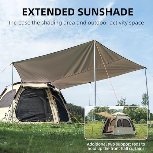 Carpa para camping impermeable para 2 personas miniatura 3