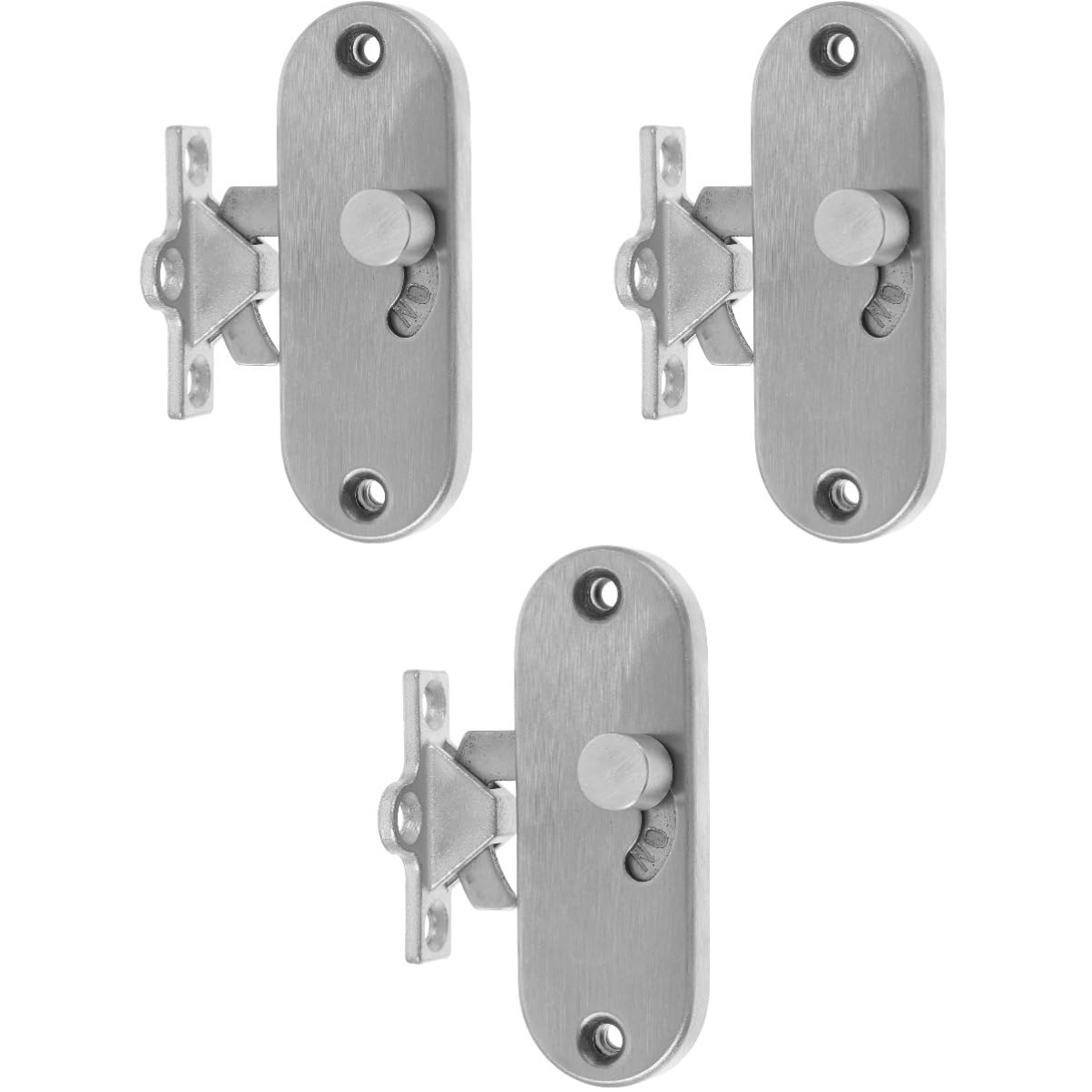 ULTECHNOVO 3stücke Sliding Door Lock Latch Einfach Zu Installierender Privatsphäre-riegel Für Schiebetüren Und Scheunentüren Inkl Montageschrauben Sicher Und Zuverlässig