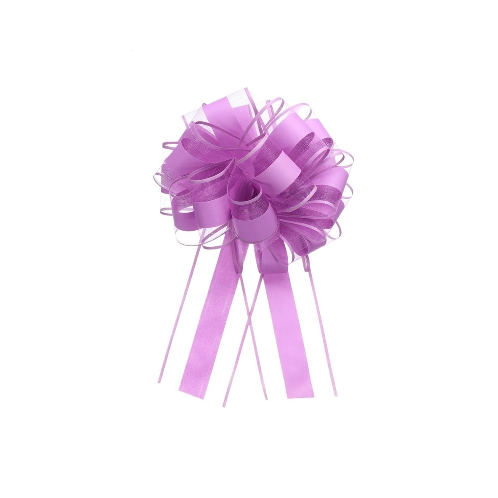 100 Uds. Lazo Grande de Organza for Envolver Regalos, Lazos, Cinta para decoración(Purple)
