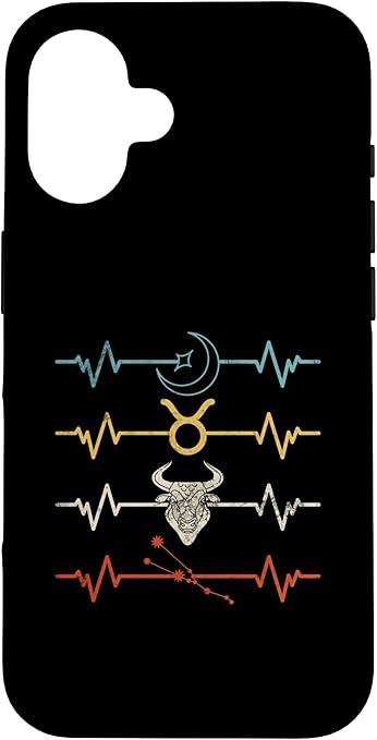 Taurus Zodiac Sign Astrology Horoscope Heartbeat Case for iPhone 16