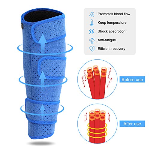 Adjustable Compression Calf Brace Support for Muscle Tear Leg Sleeve Wrap with Adjustable Straps for Calf Shin - Image 2